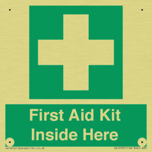 First Aid Kit Inside Here